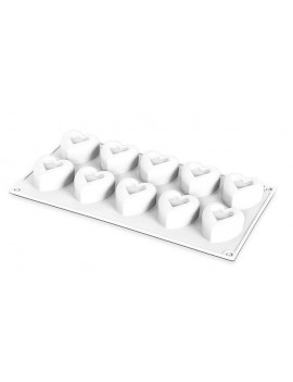 Silikomart Professional Silikon Mini Kalp Kalıbı 10'lu Silikomart Professional Silikon Mini Kalp Kalıbı 10'lu